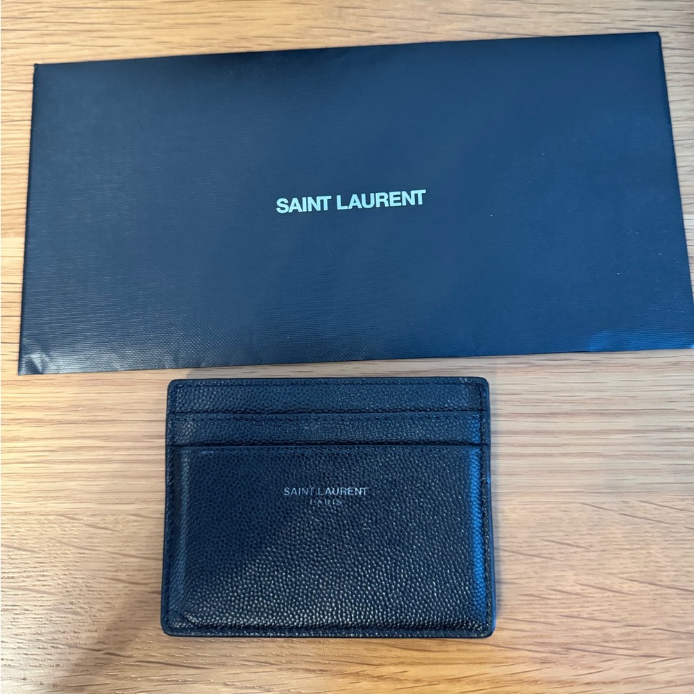 Men’s black Saint Laurent cardholder